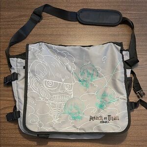 Attack on Titan Gray Messenger Bag